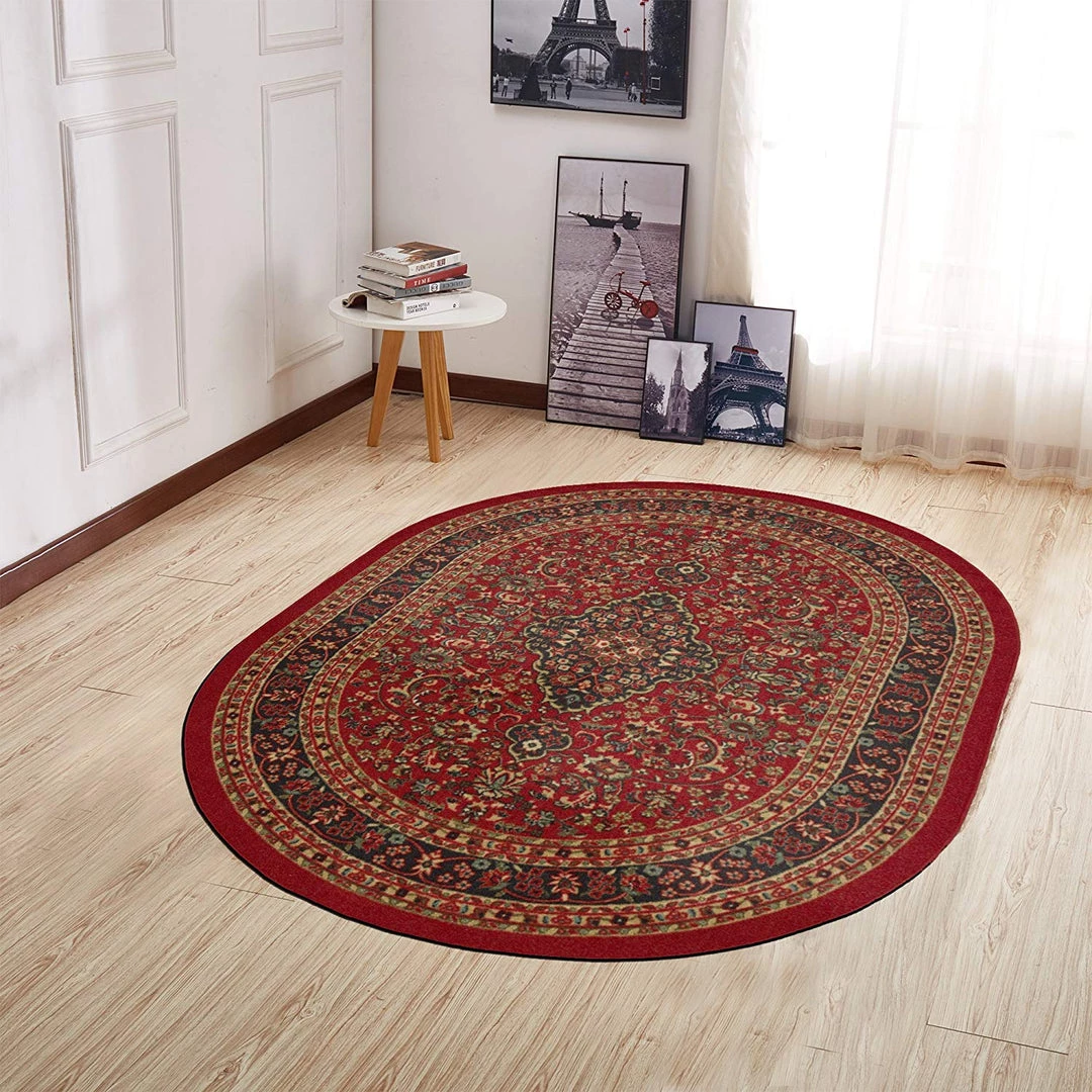 WRG Persian Oriental Design Red Non-Skid Area Rugs All Area Rugs And Runners 11 WRG Persian Oriental Design Red Non-Skid Area Rugs All Area Rugs And Runners