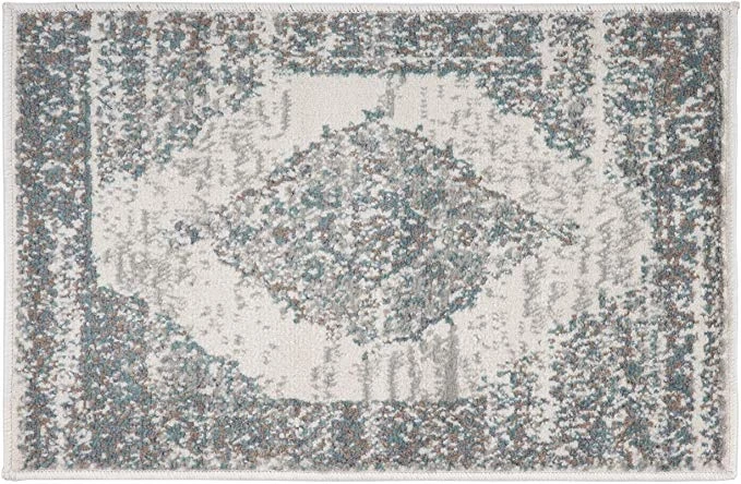 WRG Traditional Medallion Gray Ivory Soft Area Rug All Area Rugs And Runners 2 WRG Traditional Medallion Gray Ivory Soft Area Rug All Area Rugs And Runners