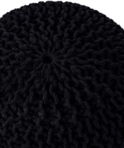 BIRDROCK HOME Round Pouf Foot Stool Ottoman - Knit Bean Bag Floor Chair - Cotton Braided Cord - Great For The Living Room, Bedroom And Kids Room - Small Furniture 14 BIRDROCK HOME Round Pouf Foot Stool Ottoman - Knit Bean Bag Floor Chair - Cotton Braided Cord - Great For The Living Room, Bedroom And Kids Room - Small Furniture