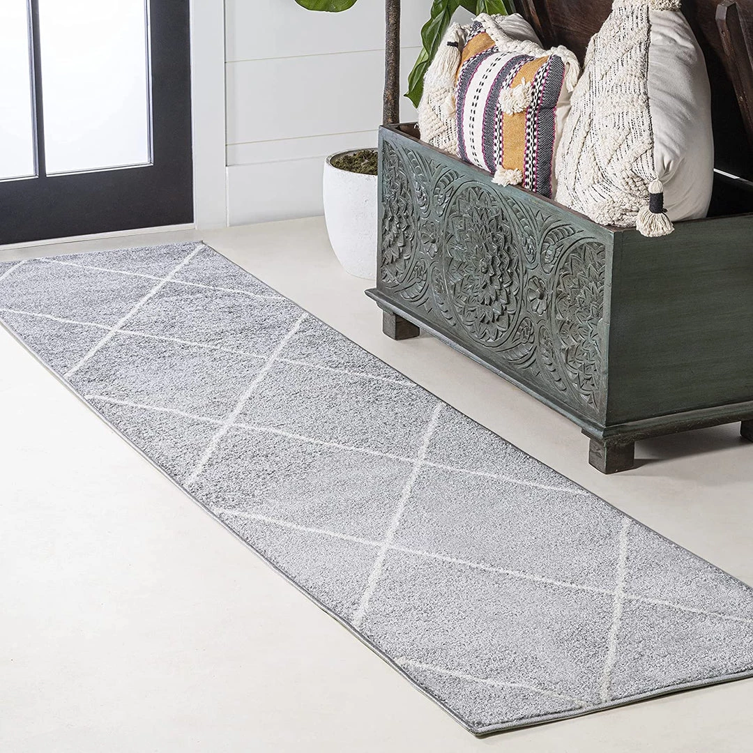 JONATHAN Y Minimalist Diamond Trellis Soft Area Rug Bedroom Kitchen Multi/White All Area Rugs And Runners 17 JONATHAN Y Minimalist Diamond Trellis Soft Area Rug Bedroom Kitchen Multi/White All Area Rugs And Runners