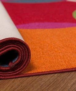 WRG All Area Rugs And Runners Vibrant Circle Area Rug Non-Slip/ No Skid 15 WRG All Area Rugs And Runners Vibrant Circle Area Rug Non-Slip/ No Skid