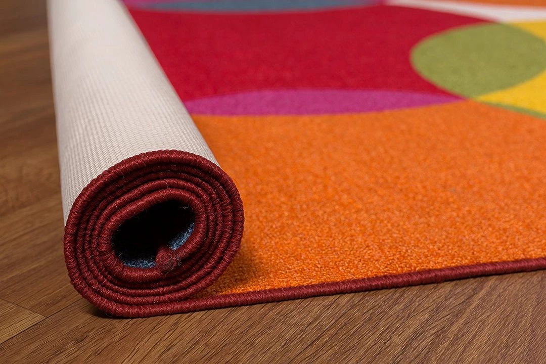 WRG All Area Rugs And Runners Vibrant Circle Area Rug Non-Slip/ No Skid 8 WRG All Area Rugs And Runners Vibrant Circle Area Rug Non-Slip/ No Skid