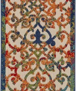 Modern Rugs And Decor All Area Rugs And Runners Multicolor Easy-Care Indoor-Outdoor Rug
