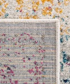 Modern Rugs And Decor Oriental Shabby Chic Vintage Distressed Area Rug, Ivory/Fuchsia All Area Rugs And Runners