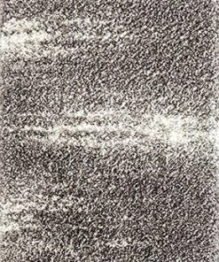 WRG All Area Rugs And Runners Contemporary Cozy Shag Gray/Grey White Area Rug