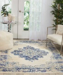 NOUR Navy Blue White Distressed Persian Area Rugs All Area Rugs And Runners 18 NOUR Navy Blue White Distressed Persian Area Rugs All Area Rugs And Runners