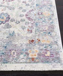 Safavieh Illusion Collection ILL703F Vintage Distressed Viscose Area Rug, Rose / Cream All Area Rugs And Runners