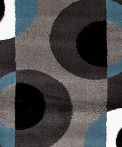 WRG Circle Gray/Grey Blue Area Rug All Area Rugs And Runners 16 WRG Circle Gray/Grey Blue Area Rug All Area Rugs And Runners