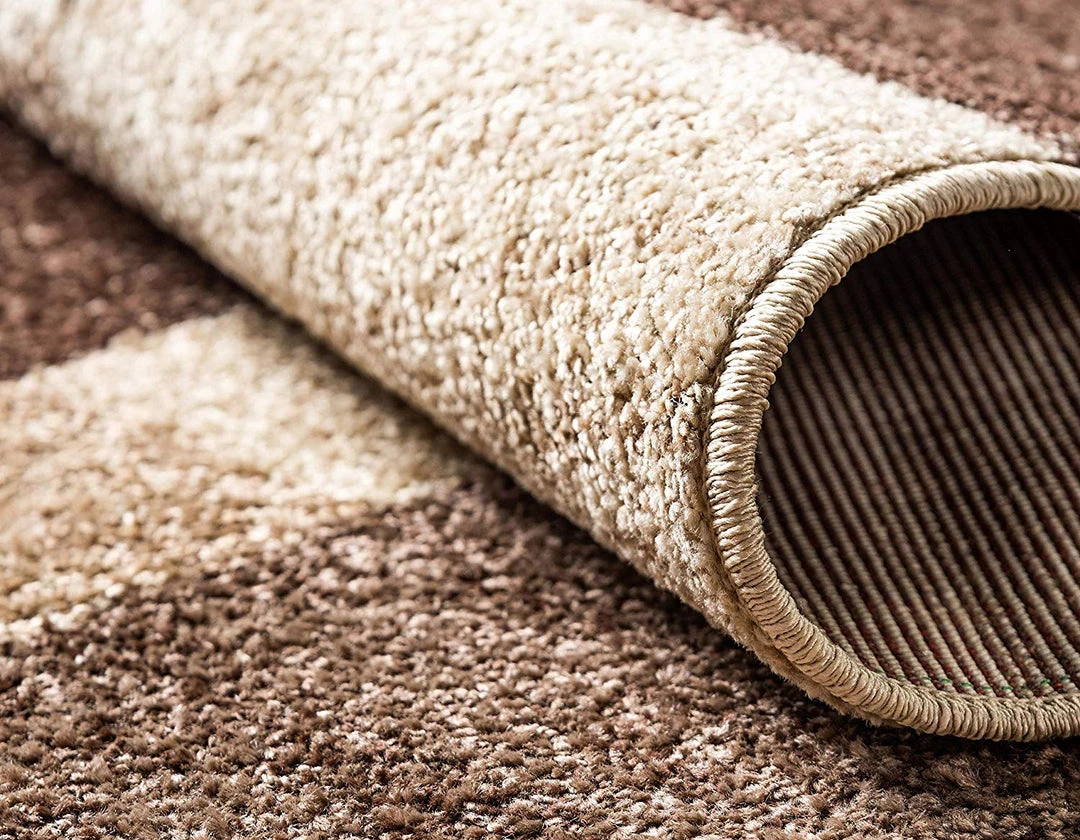 UL Warm Toned Checkered Beige Light Brown Area Rugs All Area Rugs And Runners 5 UL Warm Toned Checkered Beige Light Brown Area Rugs All Area Rugs And Runners