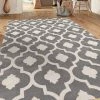 WRG Trellis Gray/Grey Indoor Area Rug
