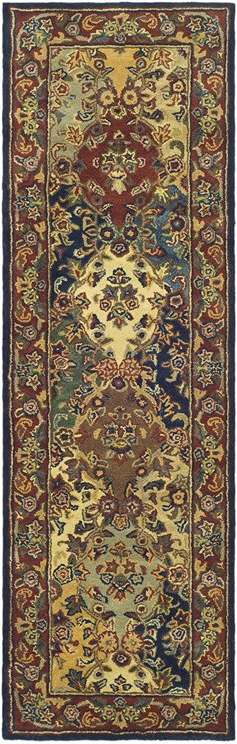 Safavieh All Area Rugs And Runners Heritage Collection Handmade Traditional Oriental Premium Wool Area Rug Multi / Burgundy 6 Safavieh All Area Rugs And Runners Heritage Collection Handmade Traditional Oriental Premium Wool Area Rug Multi / Burgundy