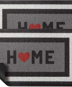 Happy Trends 2 Pack Non Slip Outdoor Indoor Door Mat 30"x17"