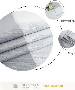 Modern Rugs And Decor Bedding Stripe Window Curtains For Bedroom - Grommet Room Darkening Curtain, Thermal Insulated, Noise Reducing And Light Blocking Drapes 2 Panels