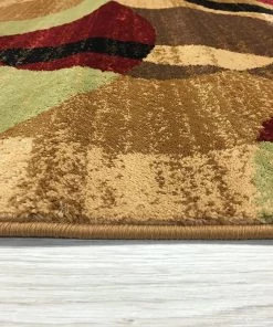 WRG All Area Rugs And Runners Multi-Color Circles Soft Area Rug