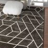 WW Modern Geometric Angles Tiles Gray Ivory Area Rugs All Area Rugs And Runners
