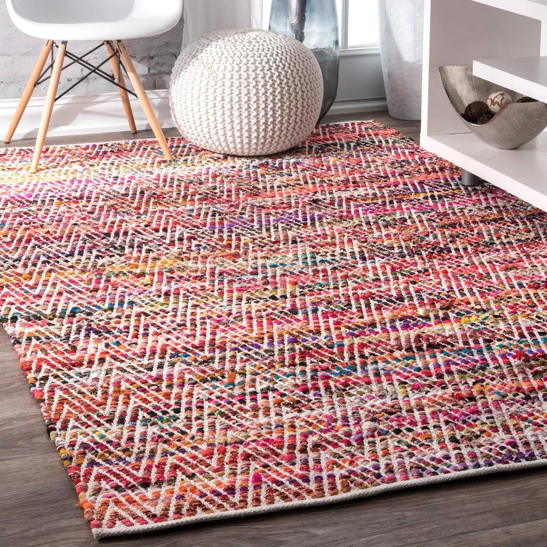FAS Handwoven Chevron Pattern Soft Magenta Texture Area Rug All Area Rugs And Runners 1 FAS Handwoven Chevron Pattern Soft Magenta Texture Area Rug All Area Rugs And Runners