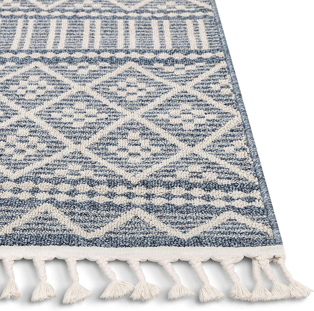 Well Woven All Area Rugs And Runners Ventova Denim Blue Tribal Geometric Area Rug 4 Well Woven All Area Rugs And Runners Ventova Denim Blue Tribal Geometric Area Rug