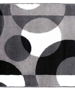 WRG Circle Gray White Black Soft Area Rug All Area Rugs And Runners