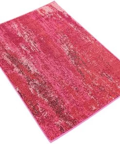 FAS Bright Abstract Pink Magenta Soft Area Rug