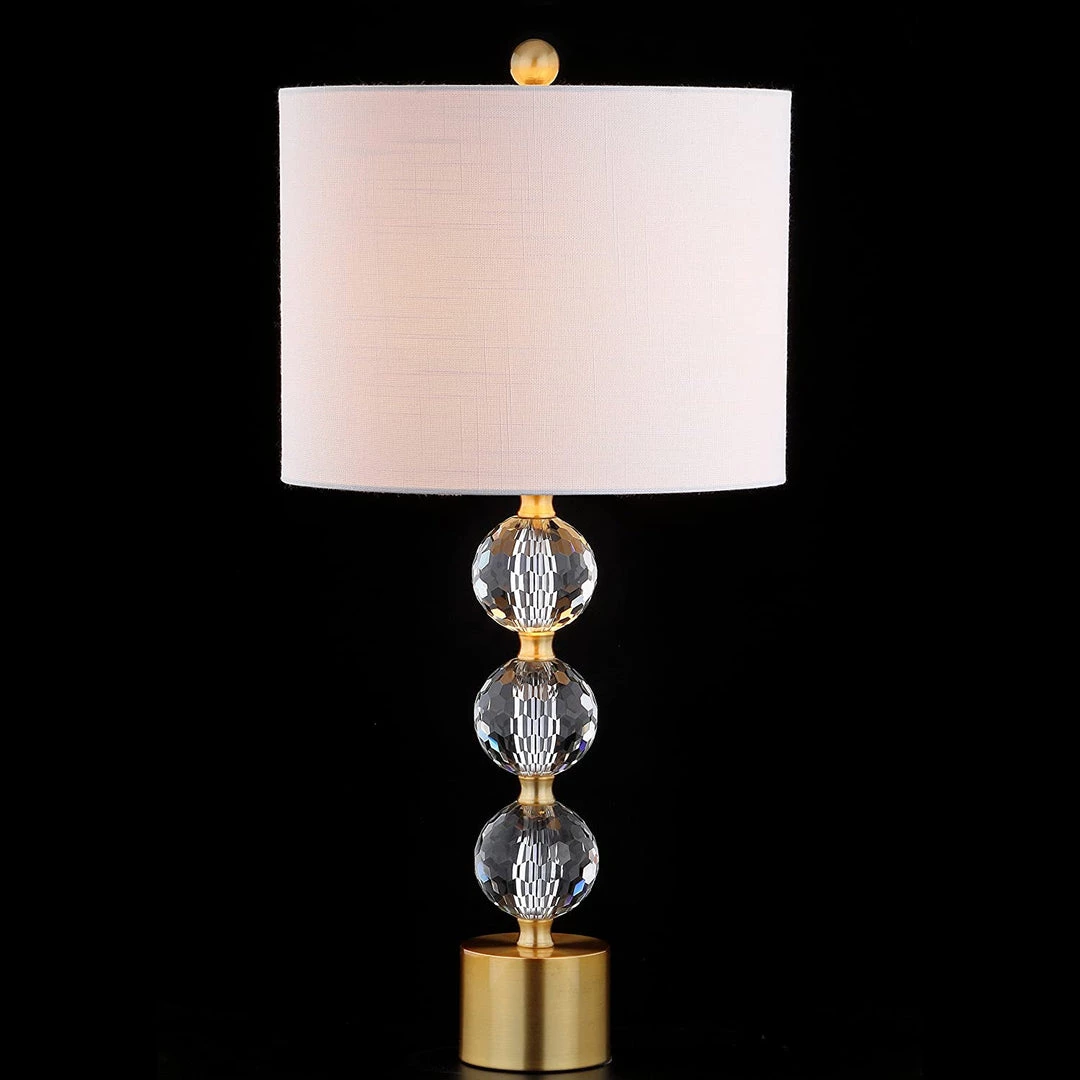 JONATHAN Lamps Ashley 25.25" Crystal LED Table Lamp Clear/Brass 7 JONATHAN Lamps Ashley 25.25" Crystal LED Table Lamp Clear/Brass