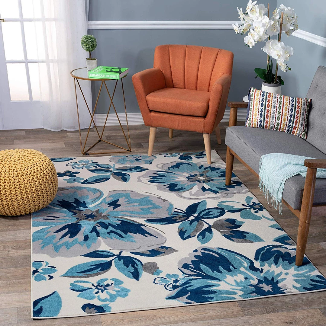 WRG Floral Turquoise Gray Area Rugs All Area Rugs And Runners 1 WRG Floral Turquoise Gray Area Rugs All Area Rugs And Runners