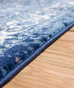 Well Woven Coverly Blue & Beige Vintage Medallion Traditional Persian Oriental Vintage/ Distressed Rugs