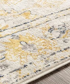 Artistic Delney Yellow Soft Area Rug