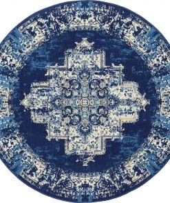 NOUR Navy Blue Distressed Persian Area Rugs All Area Rugs And Runners