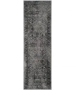 FAS All Area Rugs And Runners Vintage Distressed Grey/Gray / Black Area Rugs