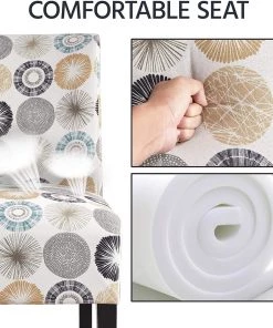 YAHEETECH Modern Accent Chair Slipper Chair Casual Upholstered Single Sofa Fabric Cloth Armless Chair For Living Room Bedroom Vanity Desk Beige Modern/ Geometric Rugs