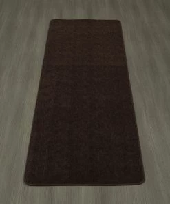 Modern Rugs And Decor Softy Solid Non-Slip Kitchen Runner Bath Rug, Brown All Area Rugs And Runners
