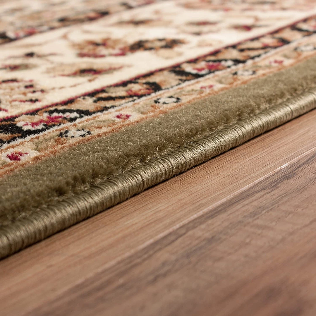 Ww Kashan Medallion Green Traditional Soft Area Rug 7 Ww Kashan Medallion Green Traditional Soft Area Rug