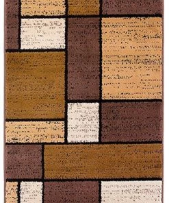 WRG All Area Rugs And Runners Contemporary Box Pattern Modern Brown Tan White Area Rug 15 WRG All Area Rugs And Runners Contemporary Box Pattern Modern Brown Tan White Area Rug