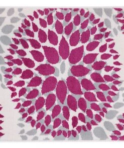 WRG Floral Pink Gray Area Rugs All Area Rugs And Runners