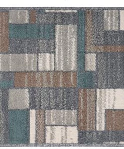 WRG All Area Rugs And Runners Boxes Distressed Pattern Soft Gray Brown Navy Beige Area Rug