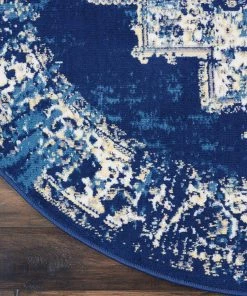 NOUR Navy Blue Distressed Persian Area Rugs All Area Rugs And Runners