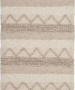 SAFAVIEH All Area Rugs And Runners Natura Collection Handmade Moroccan Boho Tribal Wool & Viscose Area Rug Beige