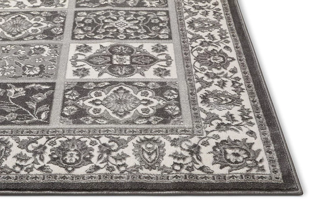 WW Modern Floral Panel Persian Design Grey Ivory Area Rug All Area Rugs And Runners 4 WW Modern Floral Panel Persian Design Grey Ivory Area Rug All Area Rugs And Runners