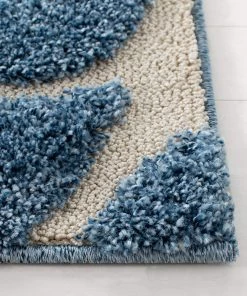 FAS Premium Swirl Thick Plush Light Blue/cream Area Shag Rug 14 FAS Premium Swirl Thick Plush Light Blue/cream Area Shag Rug