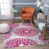 WRG Floral Pink Gray Area Rugs All Area Rugs And Runners