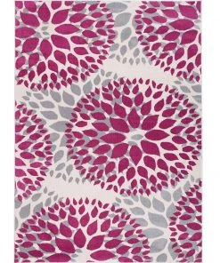 WRG Floral Pink Gray Area Rugs All Area Rugs And Runners