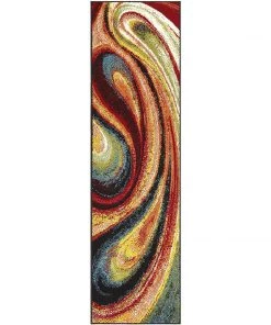 FAS All Area Rugs And Runners Abstract Multi-color Soft Area Rugs