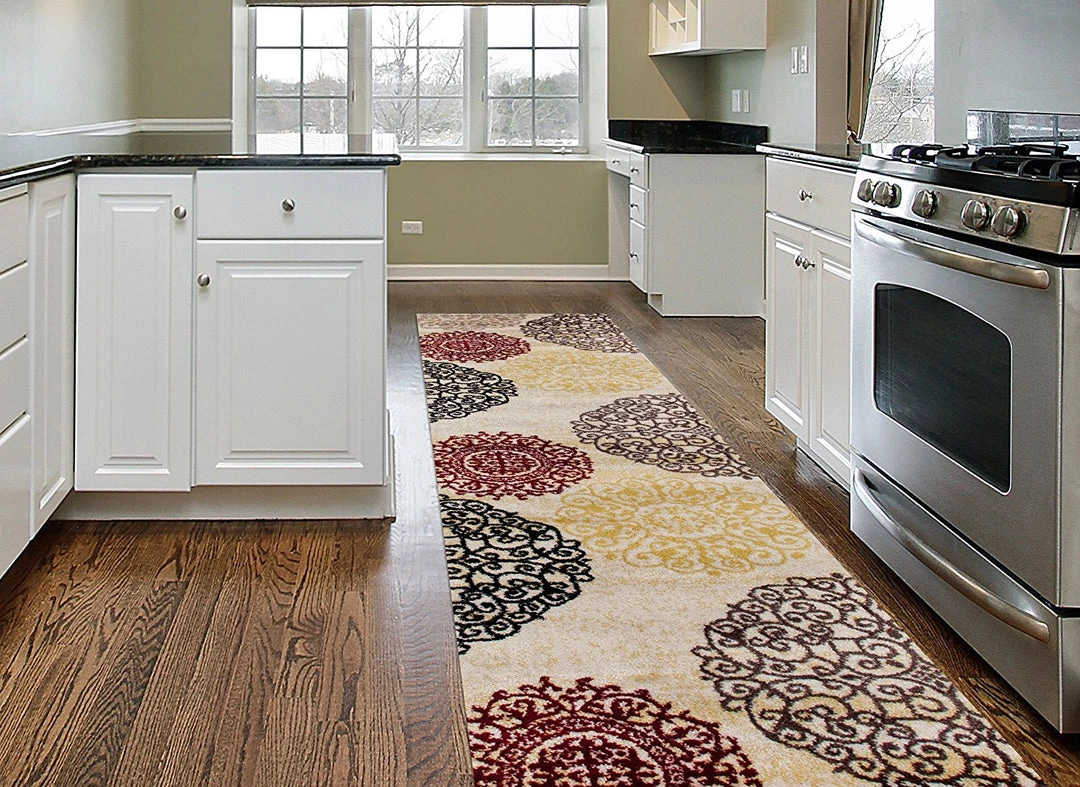 WRG All Area Rugs And Runners Floral Cream Brown Red Area Rugs 8 WRG All Area Rugs And Runners Floral Cream Brown Red Area Rugs