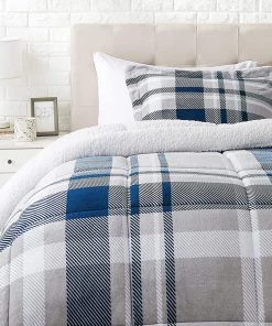 Amazon Basics Ultra-Soft Micromink Sherpa Comforter Bed Set Bedding