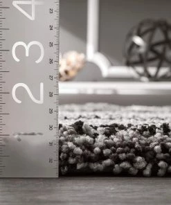 FAS Premium Handmade Striped Gray Plush Shag Area Rugs 12 FAS Premium Handmade Striped Gray Plush Shag Area Rugs