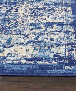 NOUR Navy Blue Distressed Persian Area Rugs All Area Rugs And Runners