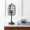 JONATHAN Lamps Odette Industrial Metal Table Lamp Black/Silver