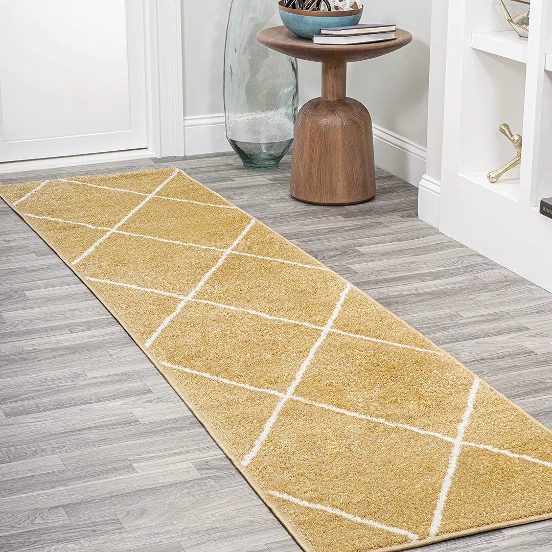 JONATHAN Y Minimalist Diamond Trellis Soft Area Rug Bedroom Kitchen Multi/White All Area Rugs And Runners 7 JONATHAN Y Minimalist Diamond Trellis Soft Area Rug Bedroom Kitchen Multi/White All Area Rugs And Runners