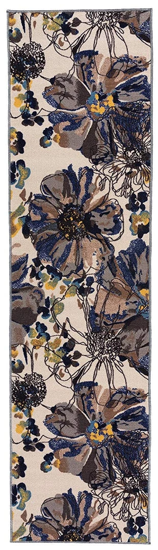 WRG All Area Rugs And Runners Floral Cream Multicolor Area Rug Non-Slip Non Skid 6 WRG All Area Rugs And Runners Floral Cream Multicolor Area Rug Non-Slip Non Skid