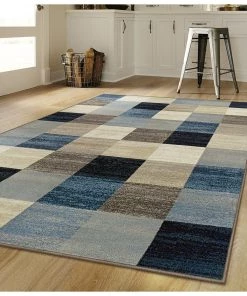 SUP Multi Box Pattern Area Rugs All Area Rugs And Runners
